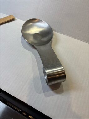Brushed Stainless Steel Spoon Rest - Silver Amco